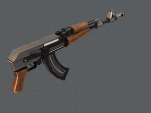 GunCartoon 02 3D Model