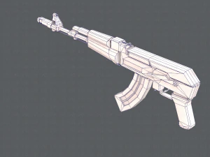 GunCartoon 02 3D Model