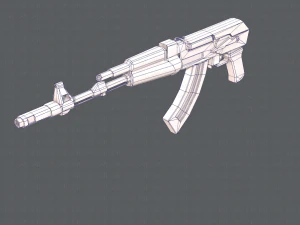 GunCartoon 02 3D Model