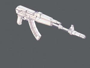 GunCartoon 02 3D Model