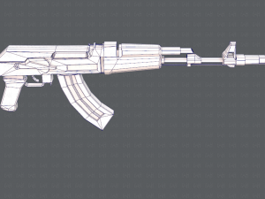 GunCartoon 02 3D-Modell