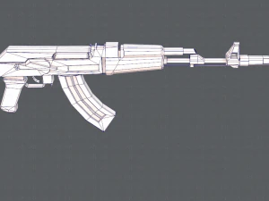 GunCartoon 02 3D Model