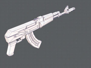 GunCartoon 02 3D Model