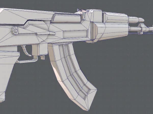 GunCartoon 02 3D Model