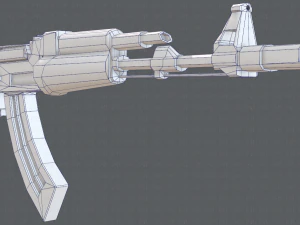 GunCartoon 02 3D Model