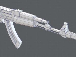 GunCartoon 02 3D Model