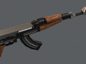 GunCartoon 02 3D Model