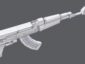GunCartoon 02 3D Model