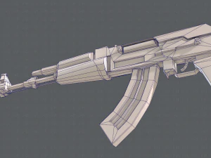 GunCartoon 02 3D Model