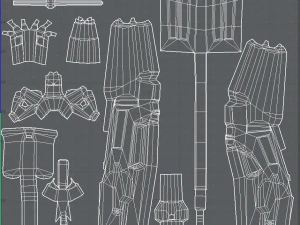 GunCartoon 02 3D Model