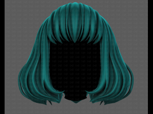 3D Hair style for girl V104 3D मॉडल
