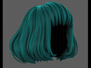 3D Hair style for girl V104 3D Model