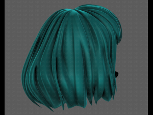 3D Hair style for girl V104 3D मॉडल