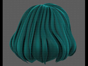 3D Hair style for girl V104 3D Model