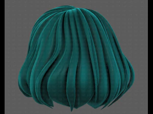 3D Hair style for girl V104 3D Model