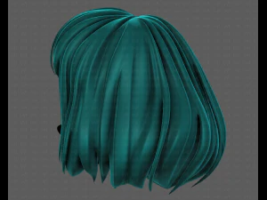 3D Hair style for girl V104 3D Model