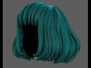 3D Hair style for girl V104 3D मॉडल