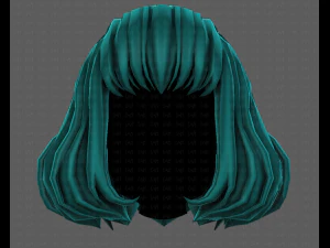 3D Hair style for girl V104 3D Model