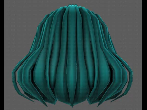 3D Hair style for girl V104 3D Model