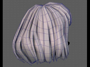 3D Hair style for girl V104 3D Model