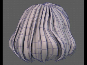 3D Hair style for girl V104 3D Model