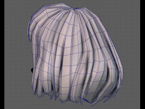 3D Hair style for girl V104 3D Model