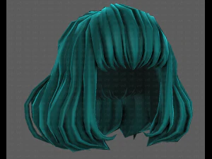 3D Hair style for girl V104 3D Model