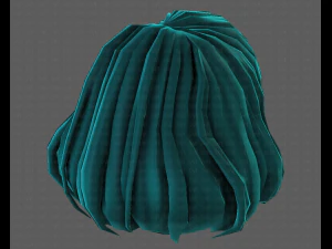 3D Hair style for girl V104 3D Model