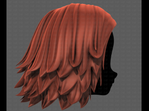 3D Hair style for girl V105 Model 3D