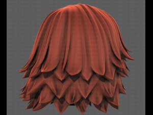 3D Hair style for girl V105 Model 3D