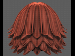3D Hair style for girl V105 Model 3D