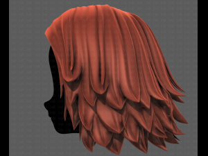 3D Hair style for girl V105 Model 3D