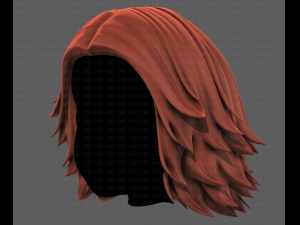 3D Hair style for girl V105 Model 3D