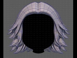 3D Hair style for girl V105 Model 3D