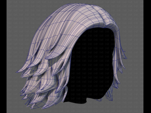 3D Hair style for girl V105 Model 3D