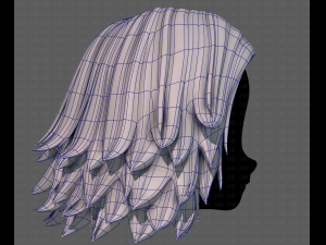 3D Hair style for girl V105 Model 3D
