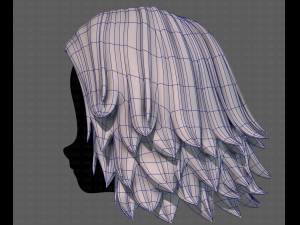 3D Hair style for girl V105 Model 3D