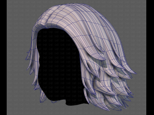 3D Hair style for girl V105 Model 3D