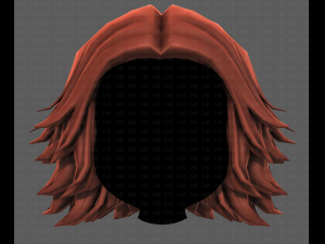 3D Hair style for girl V105 Model 3D