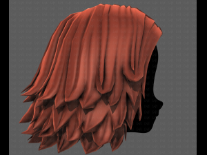 3D Hair style for girl V105 Model 3D