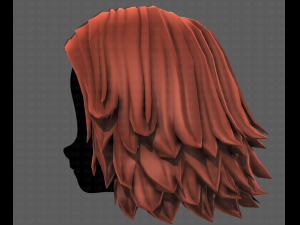 3D Hair style for girl V105 Model 3D
