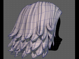 3D Hair style for girl V105 Model 3D
