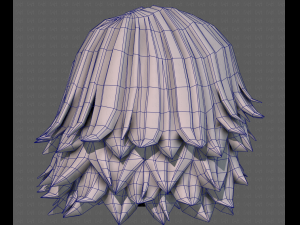 3D Hair style for girl V105 Model 3D