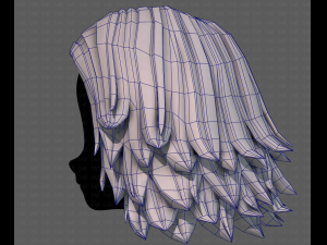3D Hair style for girl V105 Model 3D