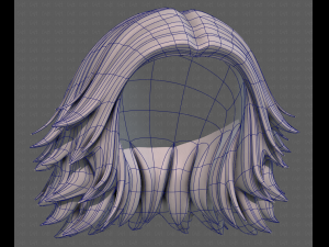 3D Hair style for girl V105 Model 3D