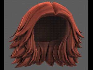 3D Hair style for girl V105 3D Model