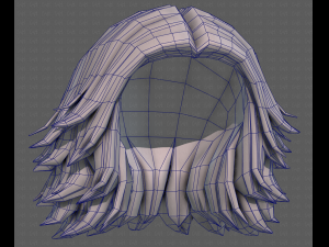 3D Hair style for girl V105 Model 3D
