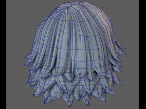 3D Hair style for girl V105 Model 3D