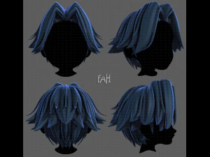 Fryzura 3D dla chłopca V90 Model 3D