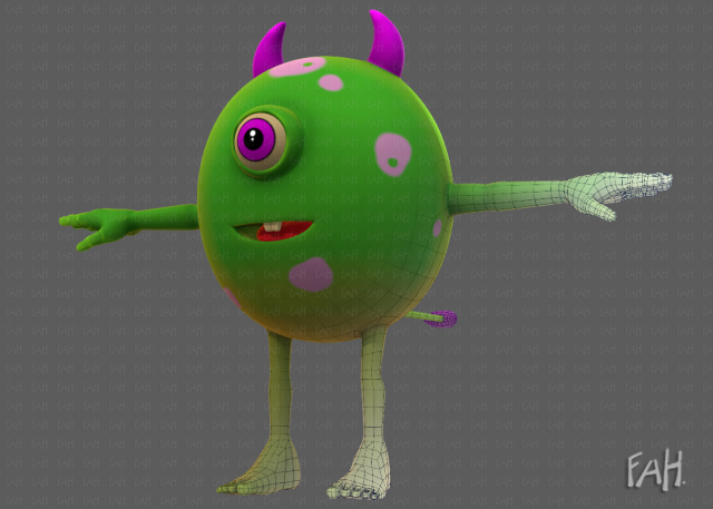 Monster V06 Modelo 3D .c4d .max .obj .3ds .fbx .stl .blend 
